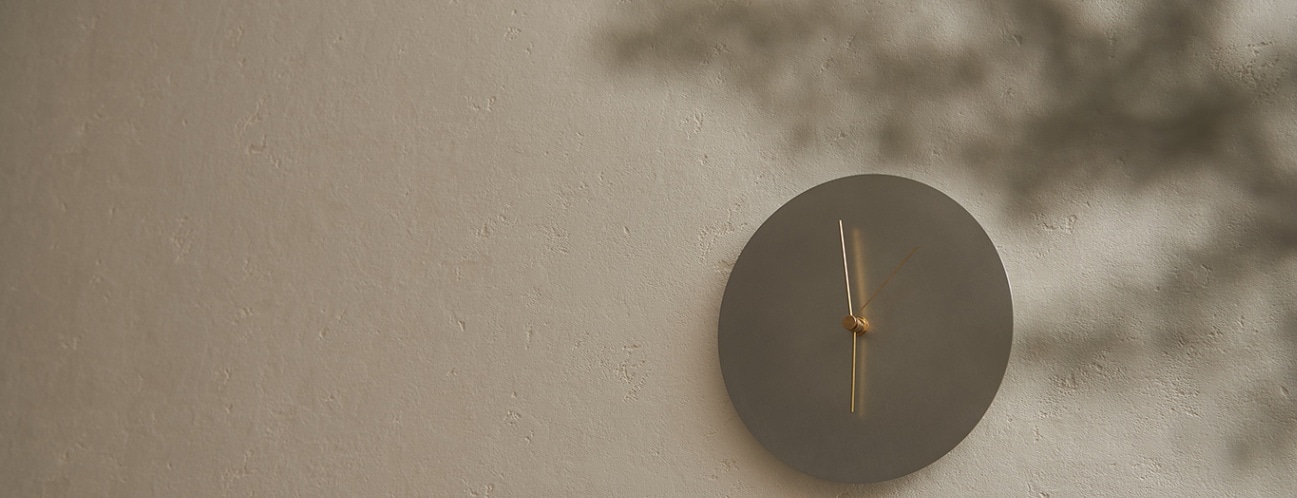 【KUMIJI】壁掛け時計（銅） minimal wall clock 220 _ number / copper 壁掛け時計 220 数字 / 銅