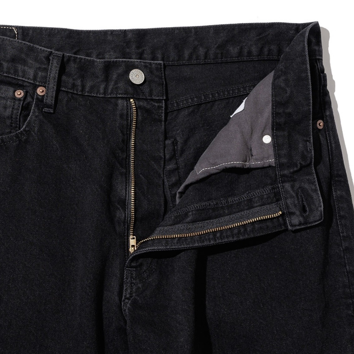 UNUSED アンユーズド 25AW UW1180 14oz Denim buggy pants (BLACK