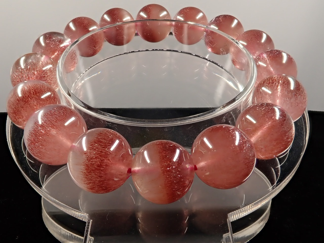 ストロベリークォーツ ブレスレット 12.4㎜ SA+ | 天然石,スーパー