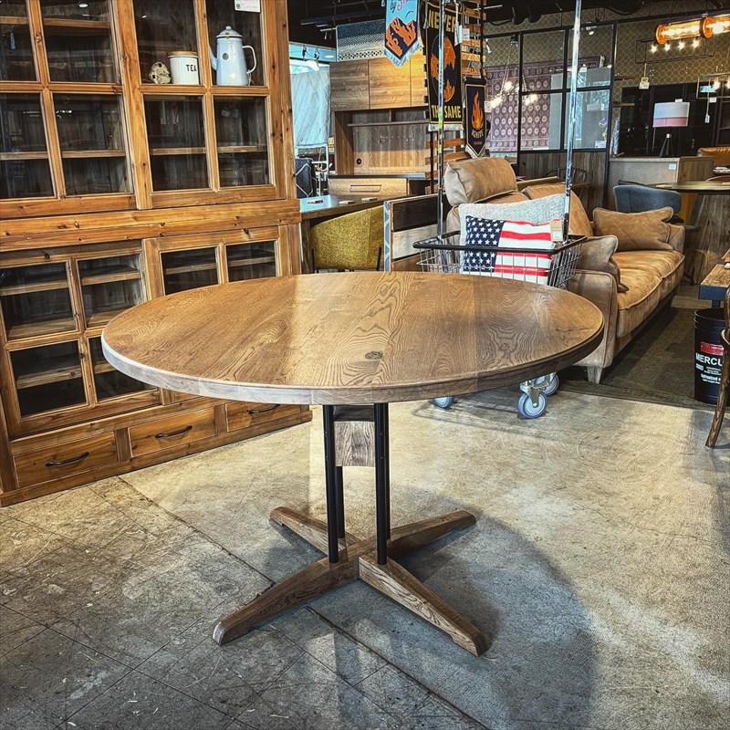 ハクビ オーク丸型ダイニングテーブル（サイズ選択可） | テーブル