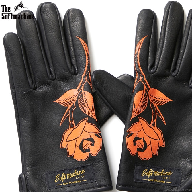 CLINK｜SOFTMACHINE ROSES GLOVE (BLACK)｜東京・吉祥寺｜SOFTMACHINE