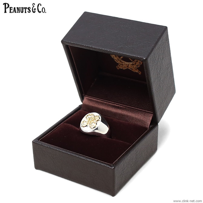 CLINK｜PEANUTS & CO. SIGNET RING - SMALL - (K18×SILVER)｜東京