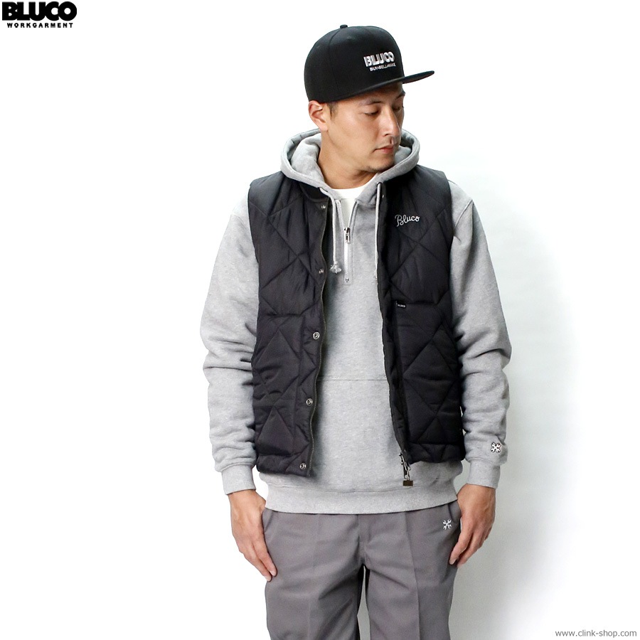 CLINK｜BLUCO RIB COLLAR QUILTING VEST (BLACK) [145-35-009]｜東京