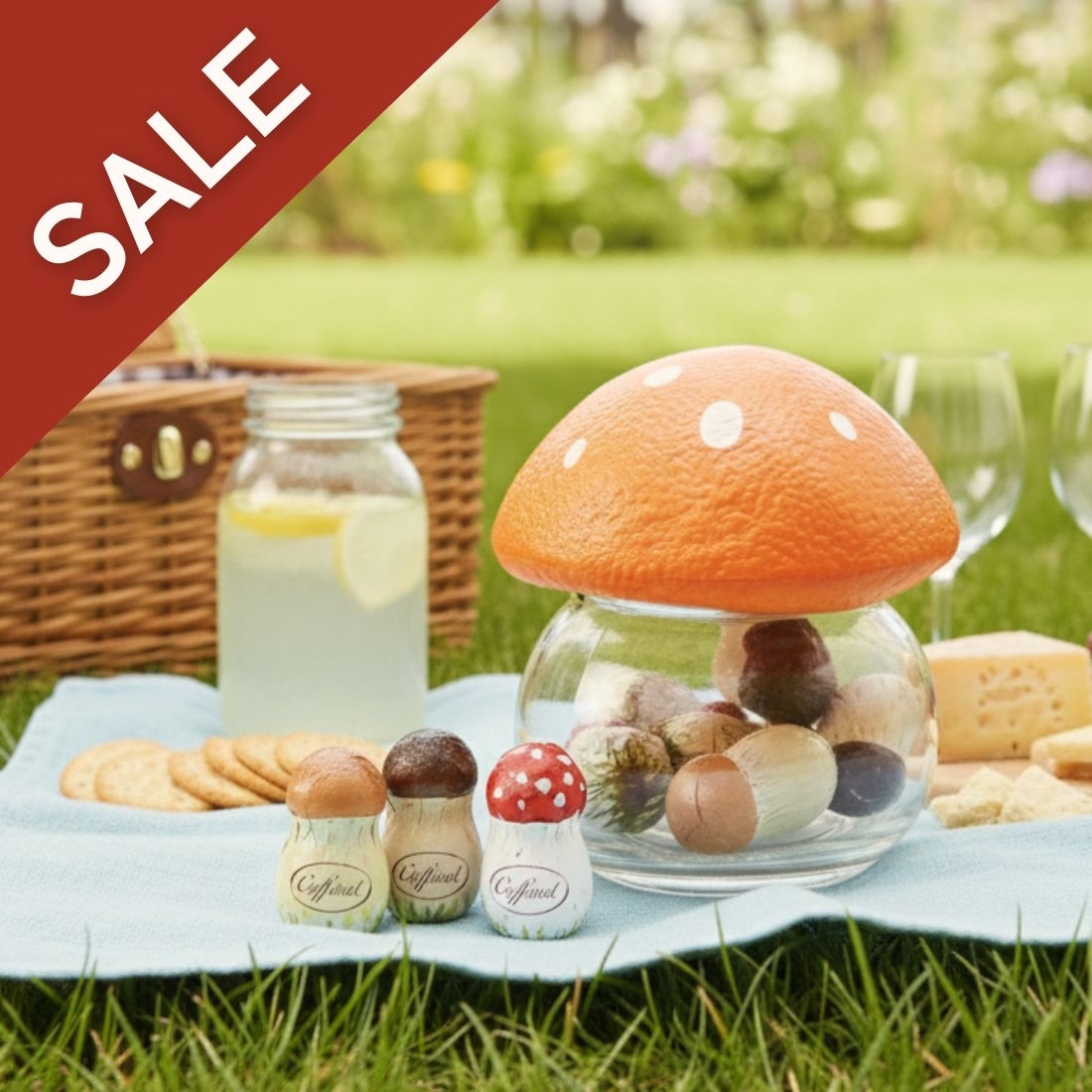 ☆アウトレット価格【きのこポットオレンジ】｜カファレル公式