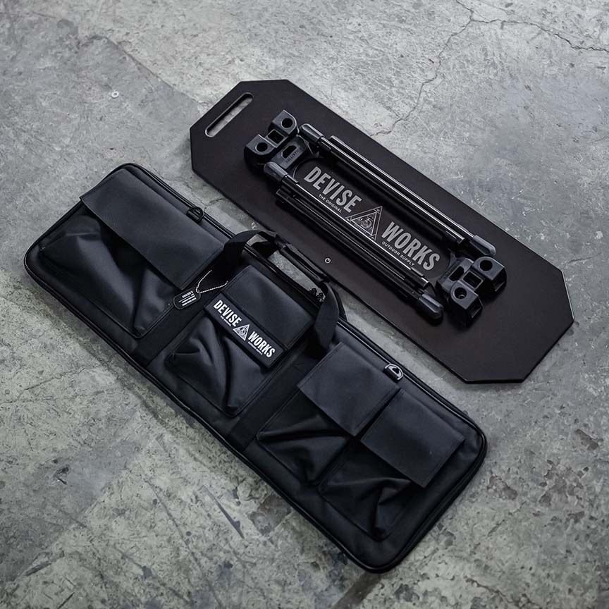 DEVISE DECK ブラック紋章 | DEVISE WORKS | キャンプ用品