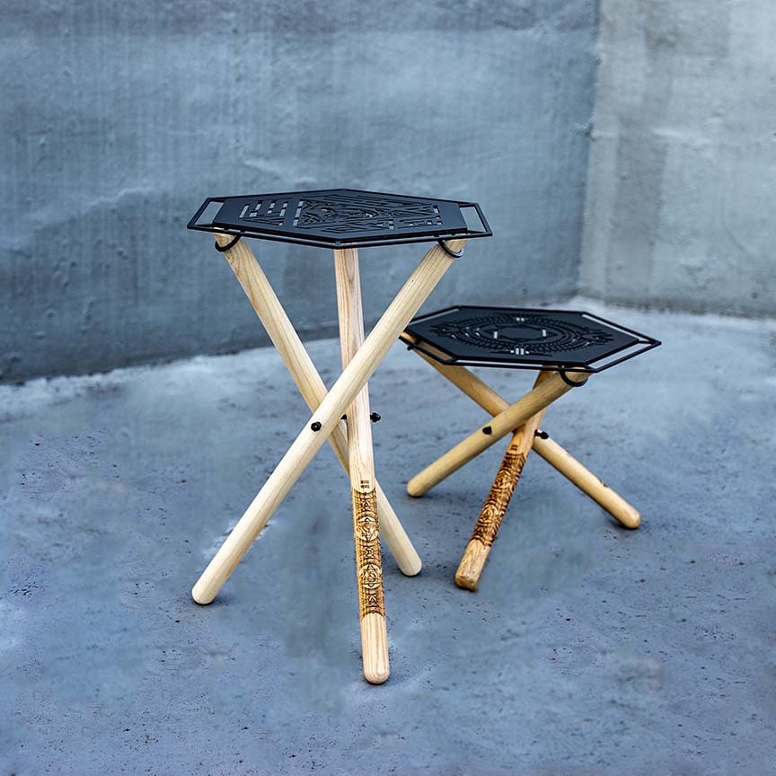 ケース付き SOMABITO 焚き火サイドスタンド TRUNK ZERO ケース付き