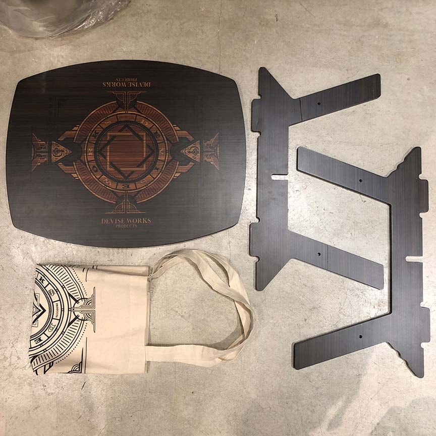 デバイスワークス ヨコチャブ ブラウン 収納袋付き デバイスワークス