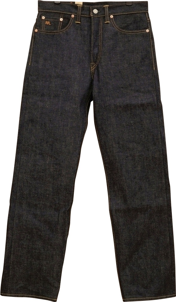 ダブルアールエル) RRL 岡山産デニム使用 耳付き リジッド ストレート