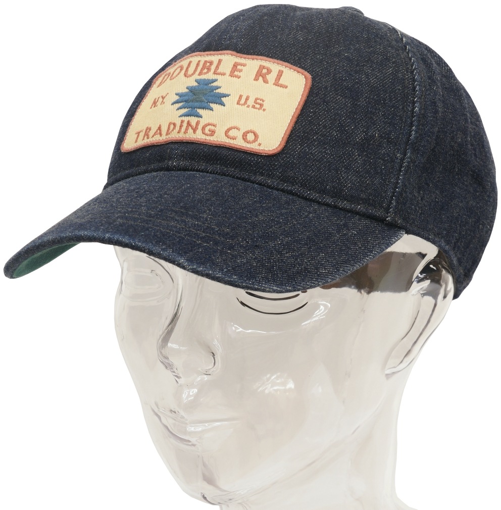 ダブルアールエル) RRL インディゴ デニム地 トラッカー キャップ