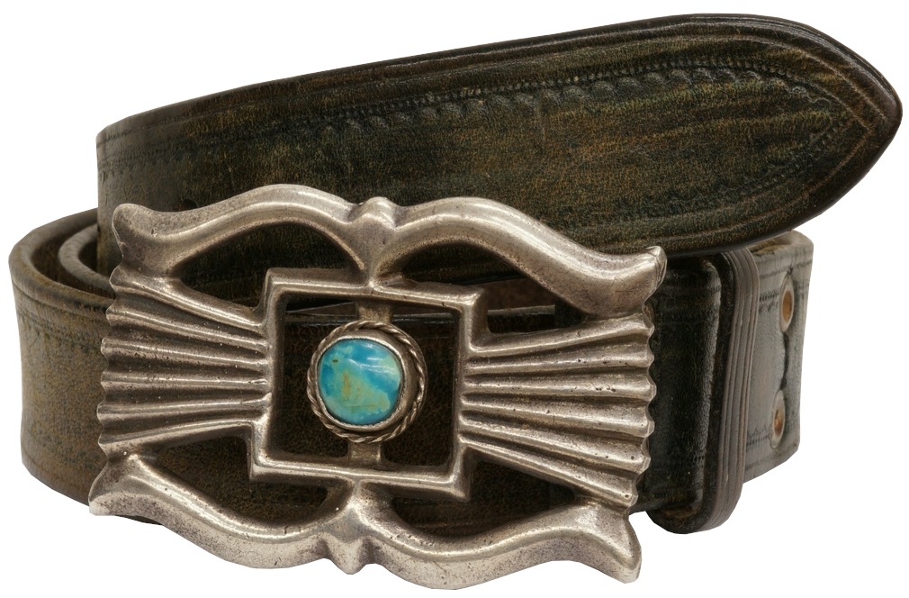 一点物 希少 】1950年代 ヴィンテージ ターコイズ x レザー ベルト