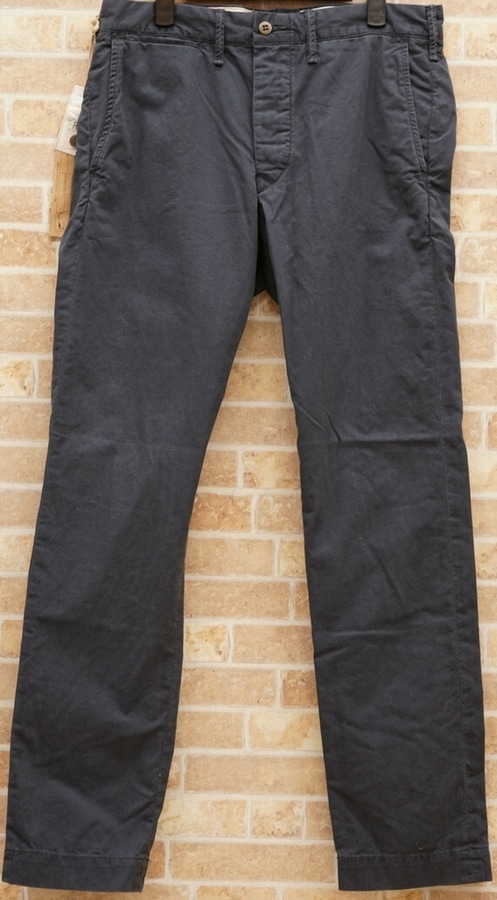 ダブルアールエル) RRL スリムフィット オフィサーズ チノ フェイデド