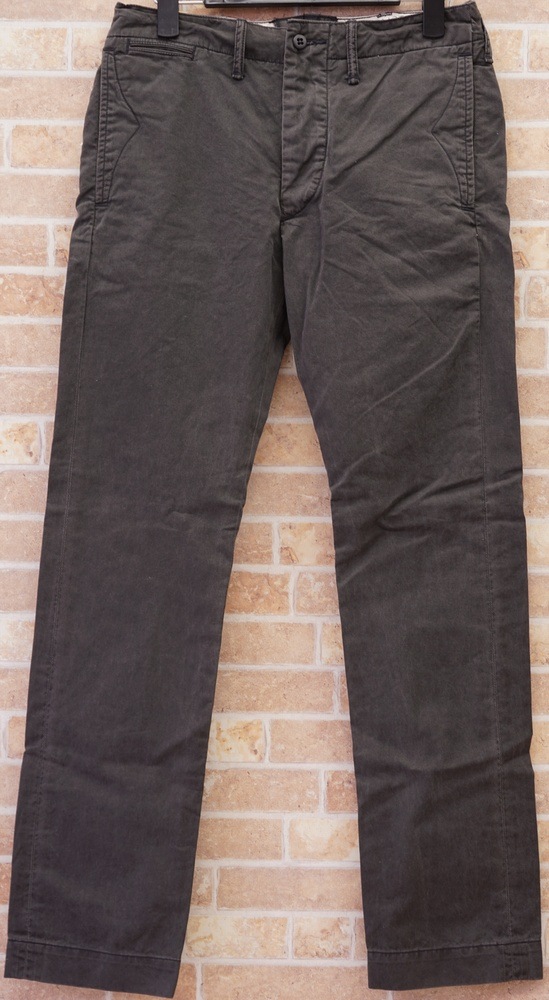 ダブルアールエル) RRL ツイル オフィサーズ チノ フェイデッド