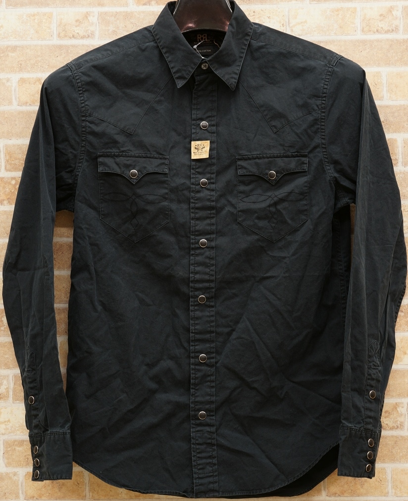 ダブルアールエル) RRL スリムフィット ウエスタン シャツ 日本製