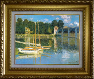 世界の複製名画】モネ「アルジャントゥイユの橋」