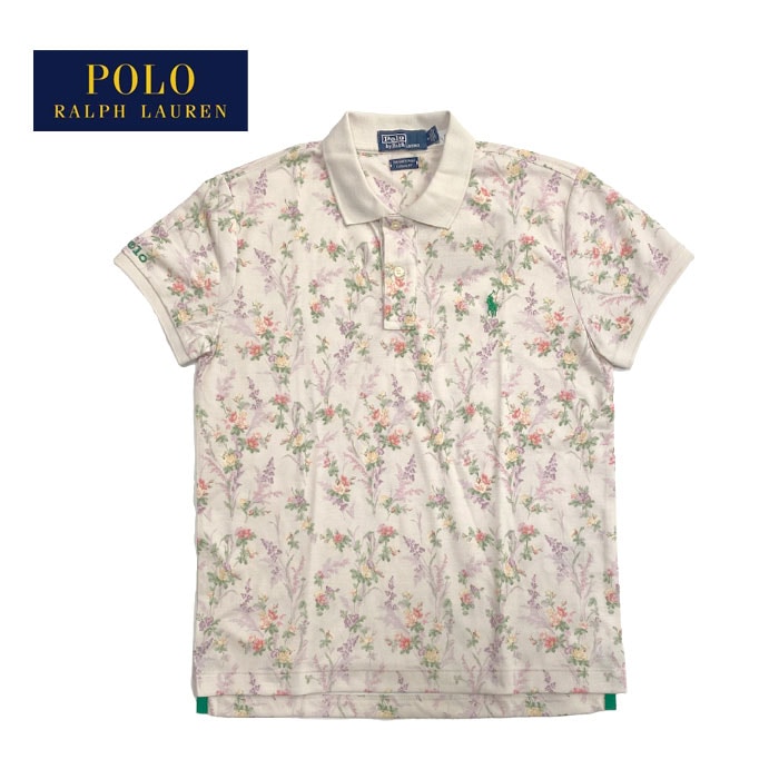 ポロ ラルフローレン レディース フラワープリント ポロシャツ POLO