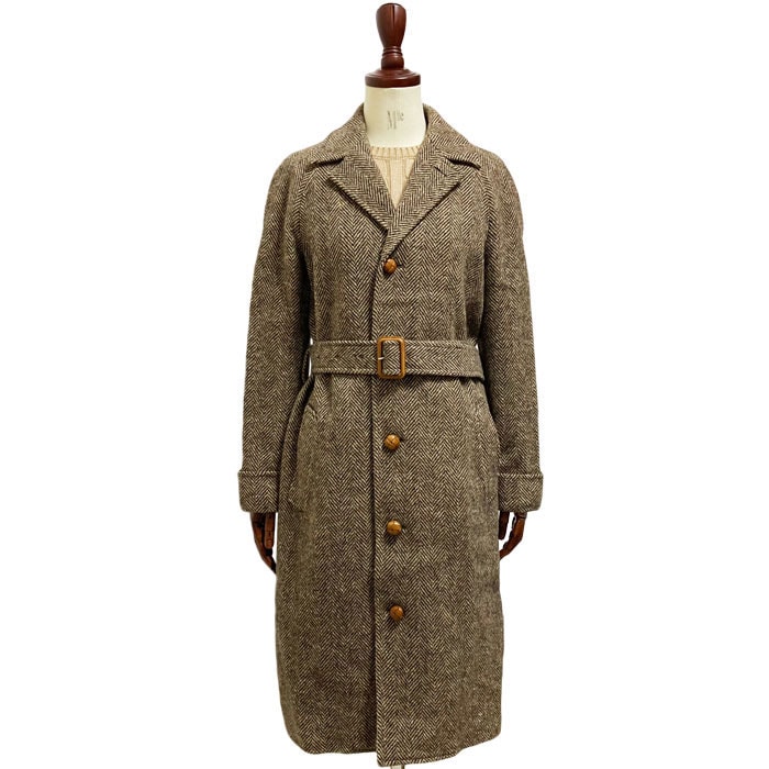 ラルフローレン ポロ レディース ヘリンボーン ツイード ロングコート