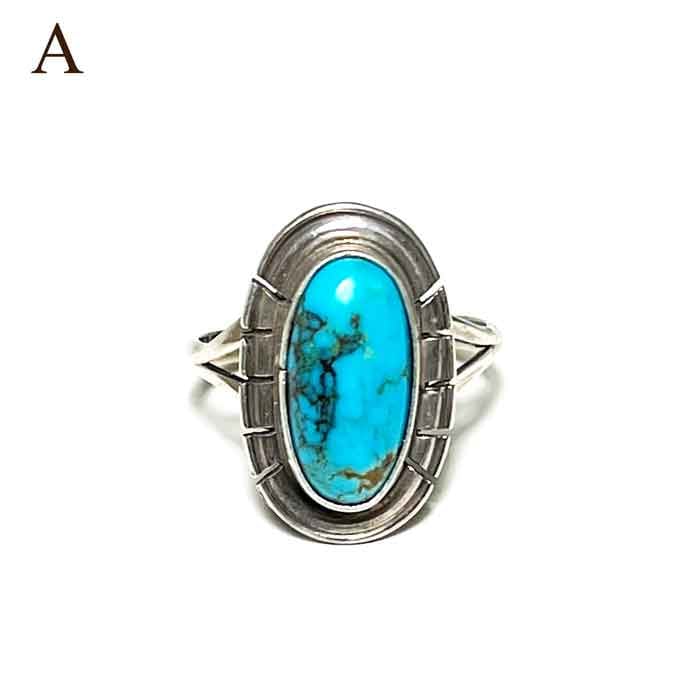 インディアンジュエリー ナバホ族 キングマン ターコイズ シルバー