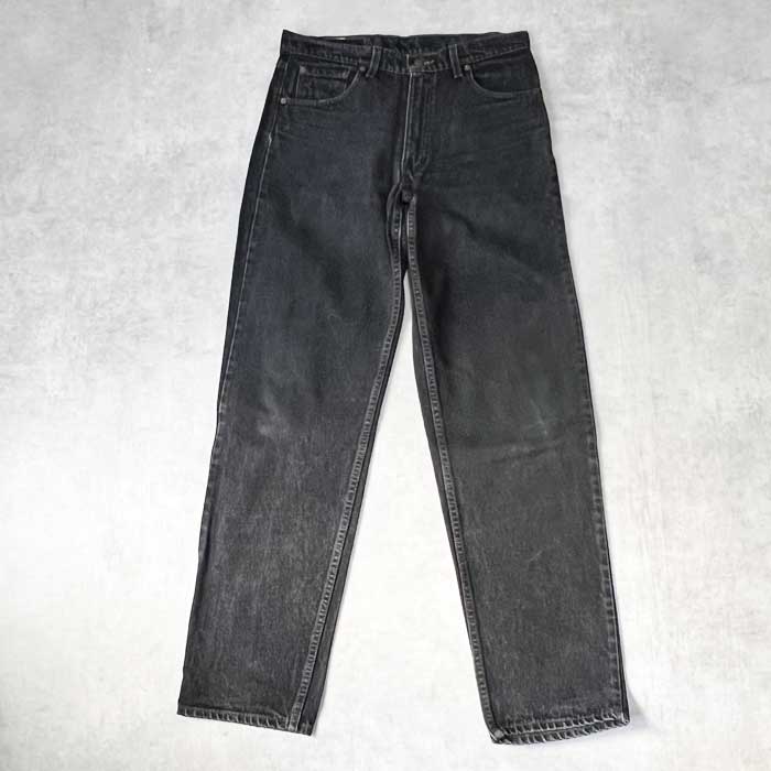 90's Levi's 555 RELAXED FIT BLACK JEANS MADE IN USA W34L34 90年代