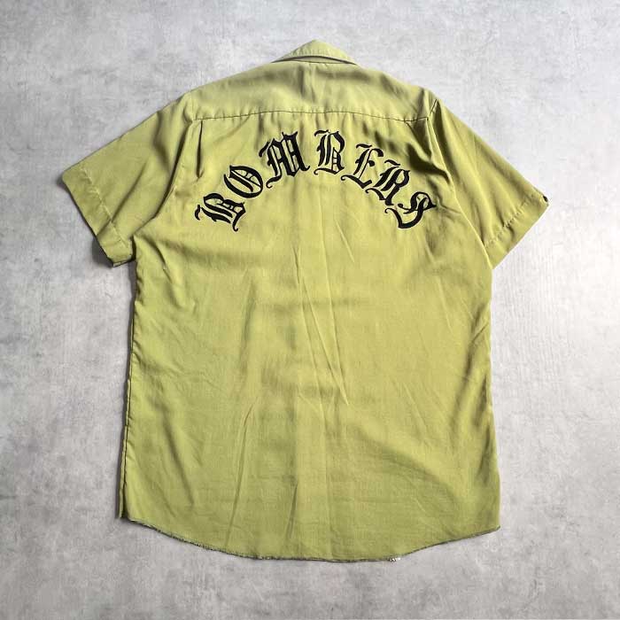 VINTAGE 60'S KING LOUIE BOWLING SHIRTS GREEN/M ヴィンテージ 60年代