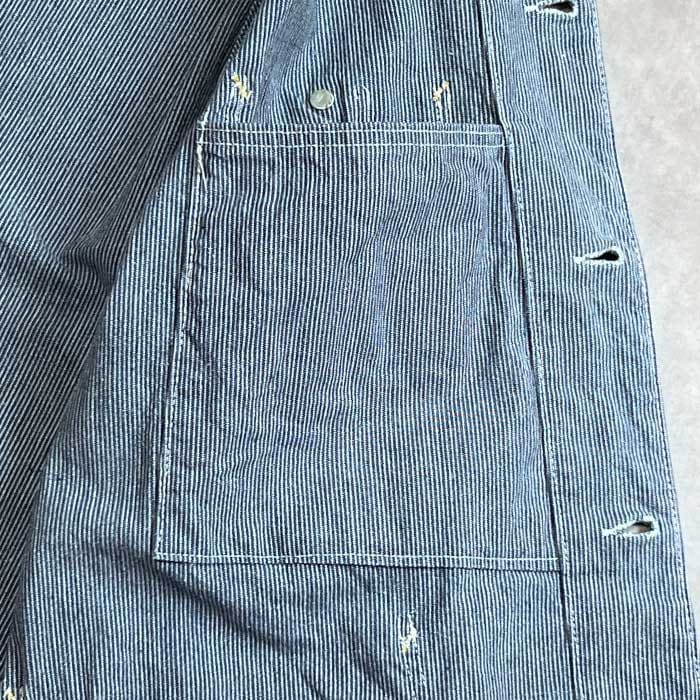 VINTAGE 60'S LEE 96-J PIN STRIPE CHORE JACKET 42/REGLAR