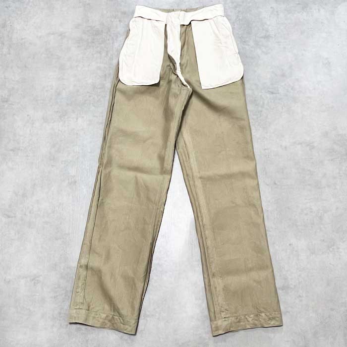 60's U.S ARMY ZIP CHINO TROUSERS W30/L34 60年代 アメリカ陸軍