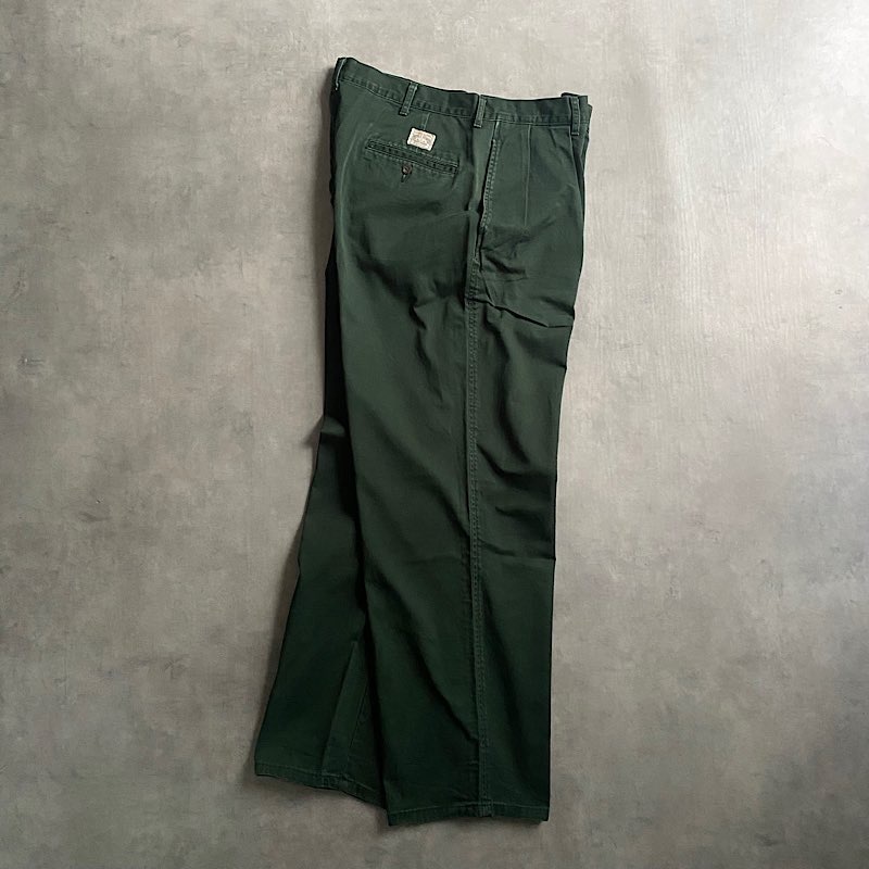 90's POLO by Ralph Lauren Chino Trousers Made in USA Forest Green