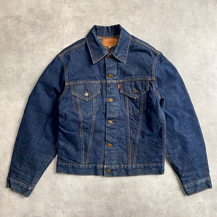 70年代 リーバイス ブランケット付き ジージャン ビッグE 濃紺