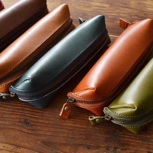 pot] 栃木レザー イタリアンレザー ペンケース blpt0073