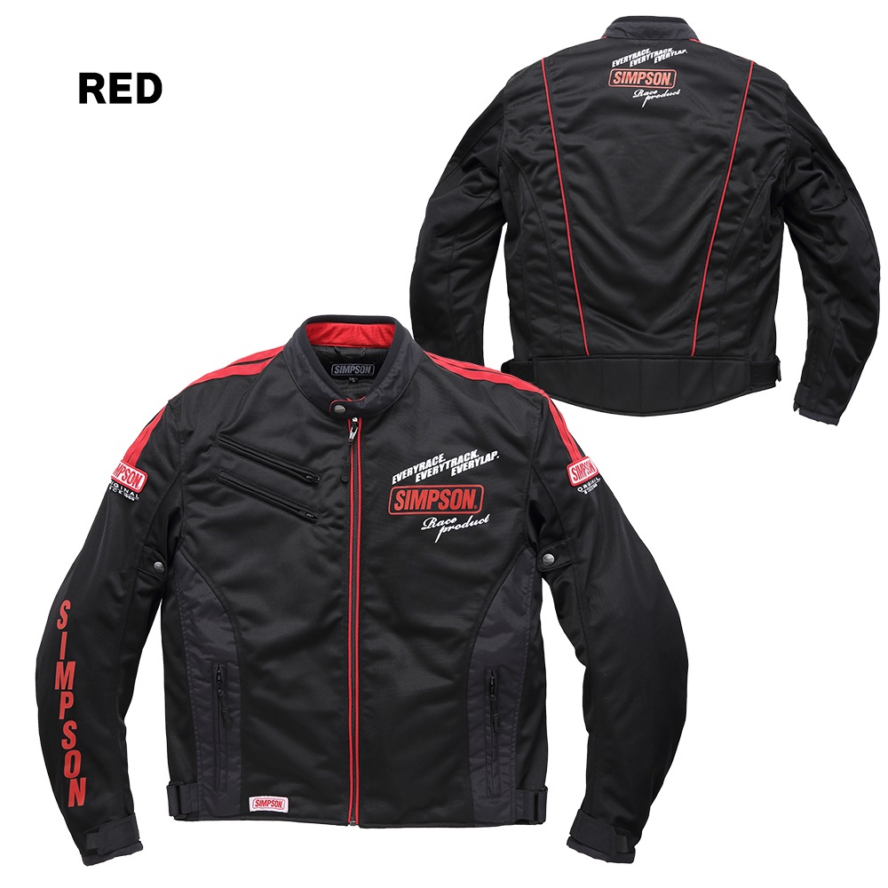 SIMPSON NSM-2204 ライダース メッシュジャケット 春夏モデル