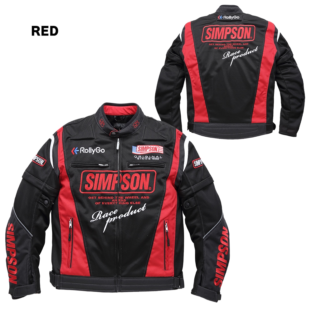 SIMPSON NSM-2202 ライダース メッシュジャケット 春夏モデル