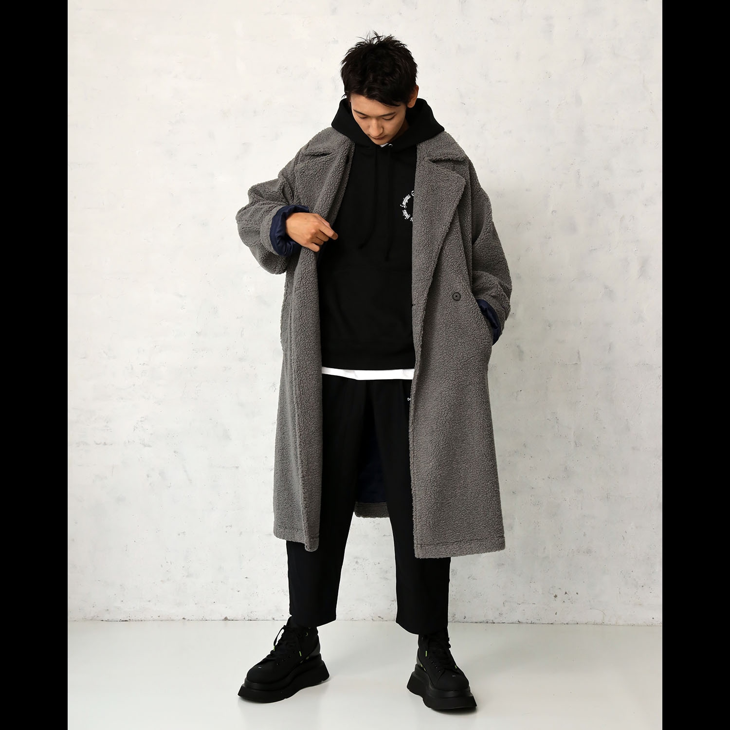 美品】RADIO EVA ラヂオエヴァ ボアロングコート М エヴァンゲリオン