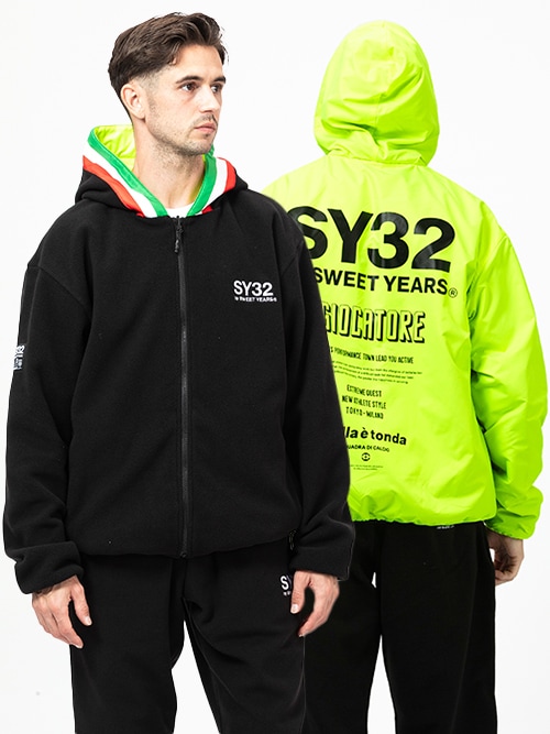 REVERSIBLE FLEECE ZIP HOODIE | TOPS | 【公式】SY32 by SWEET YEARS