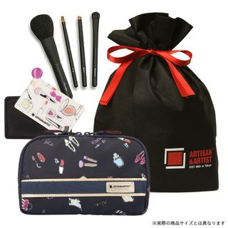 オンライン限定 コスメポーチとメイクブラシのギフトセット 4W-0816