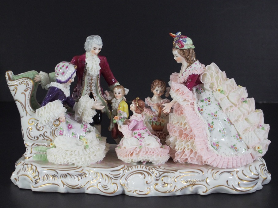 2321 フォルクシュテット ドレスデン バレリーナ レースドール