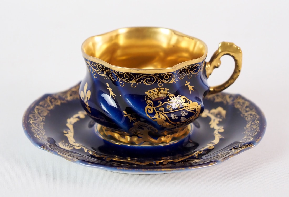 リモージュ 「コバルト金彩デミタスカップ＆ソーサー」 | | アトリエ