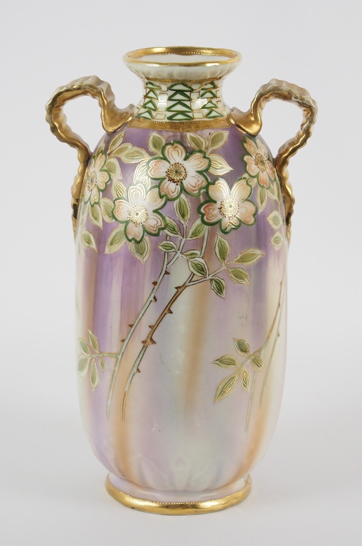 オールドノリタケ 「花文金盛両耳花瓶」 | | アトリエ・ブランカ