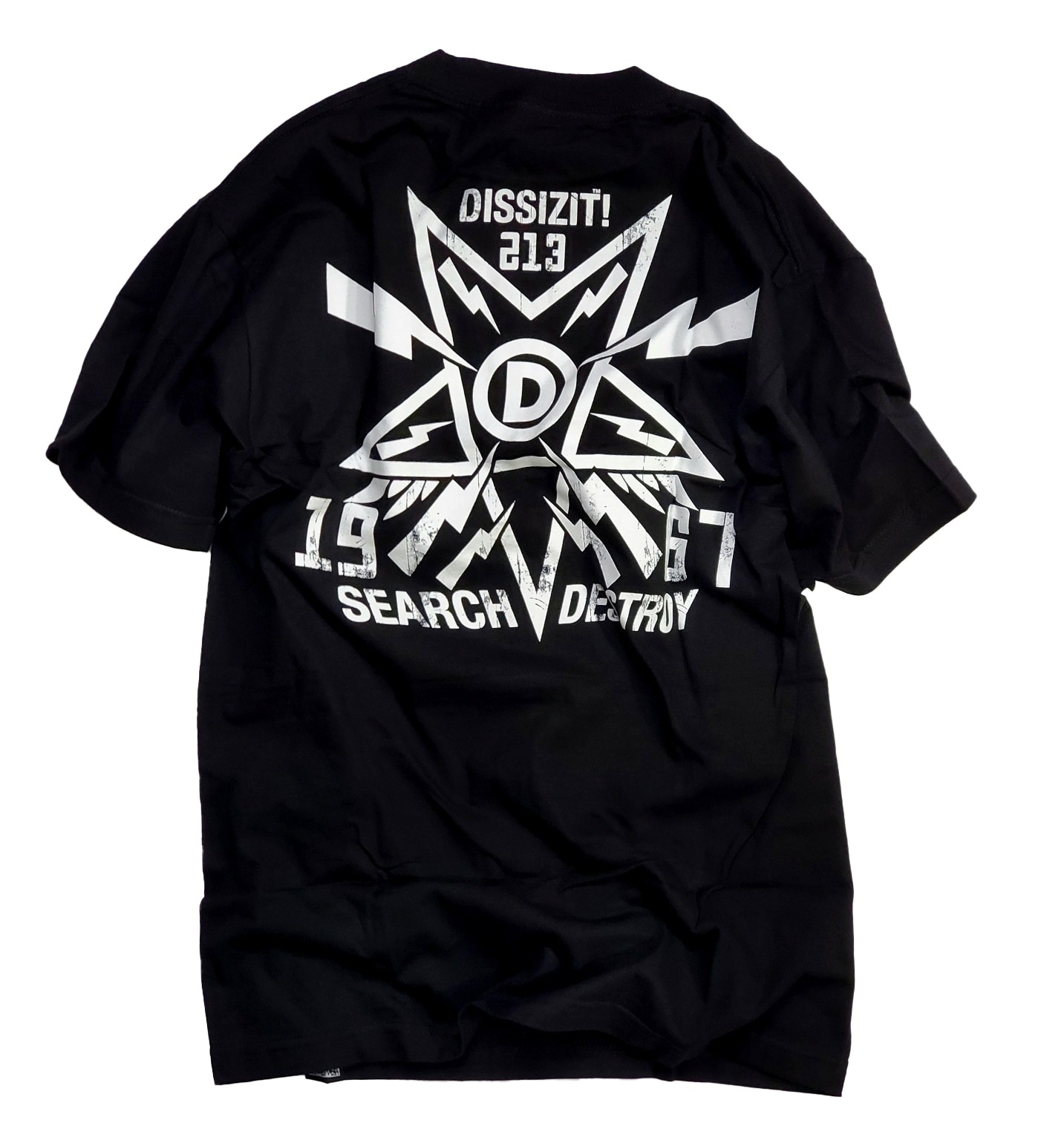 DISSIZIT/ディスイズイット】SEARCH AND DESTROY TEE Tシャツ / BLACK