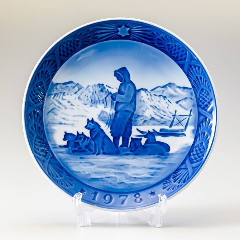 ロイヤルコペンハーゲン イヤープレート 1978年 昭和53年 皿立て付き