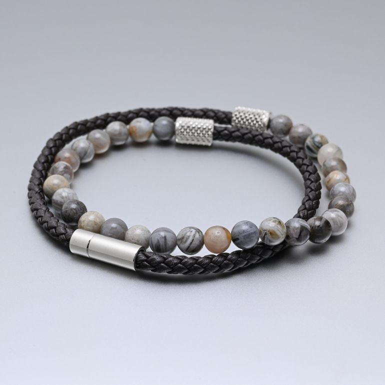 モンアート MONART ブレスレット 天然石 メンズ ダブルワイディング