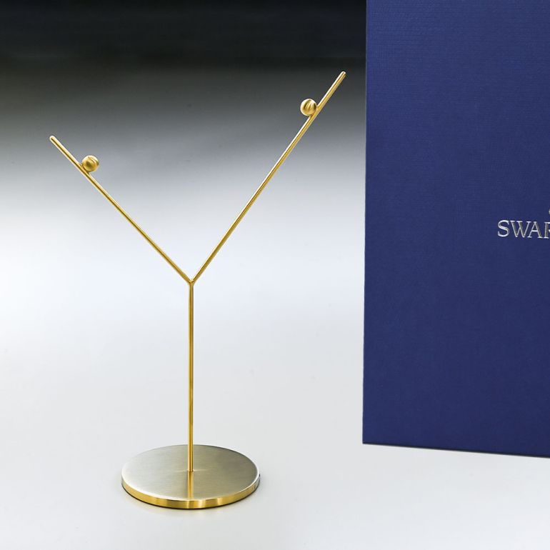 スワロフスキー SWAROVSKI オーナメントスタンド Gold Tone クリスマス