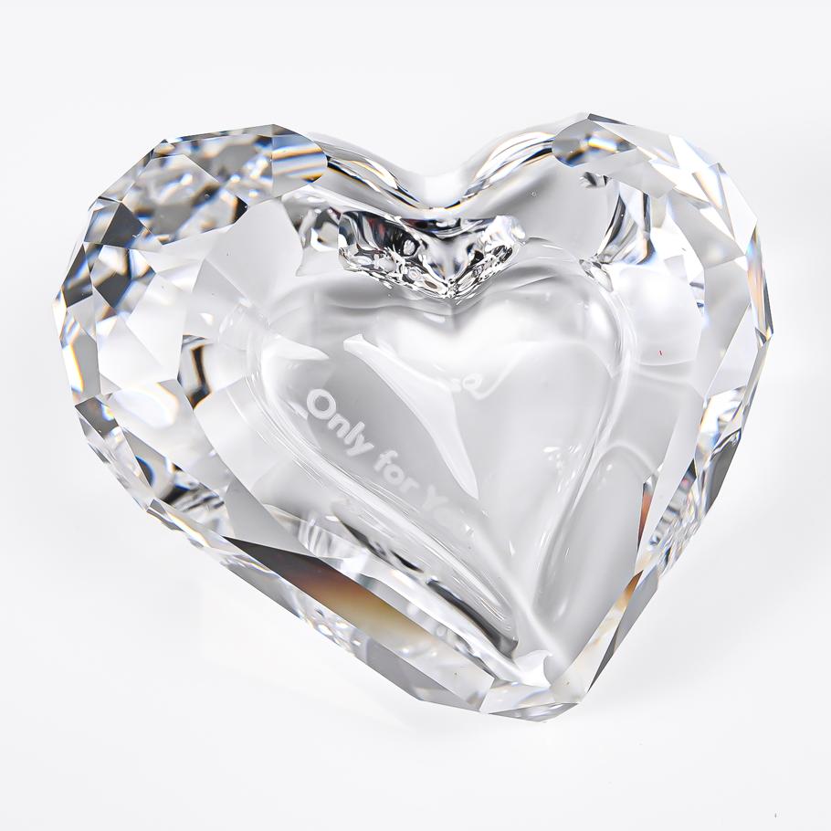 名入れ対応 スワロフスキー SWAROVSKI フィギュリン ハート ONLY FOR