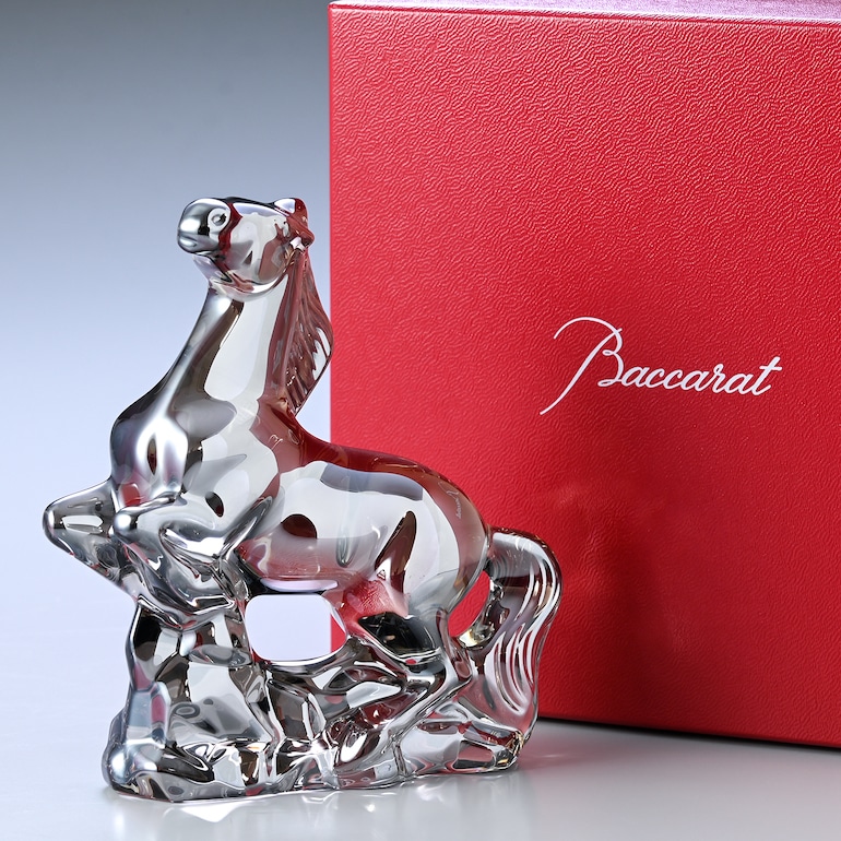 Baccarat クリスタル馬の彫刻 Baccarat 馬のクリスタル彫刻