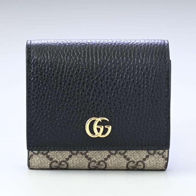 グッチ GUCCI 二つ折り財布 ミニ財布 レディース プチ マーモント