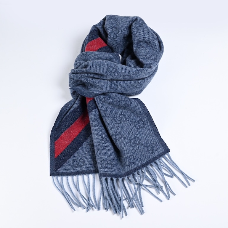 グッチ GUCCI マフラー メンズ レディース 男女兼用 GG柄 ウェビング