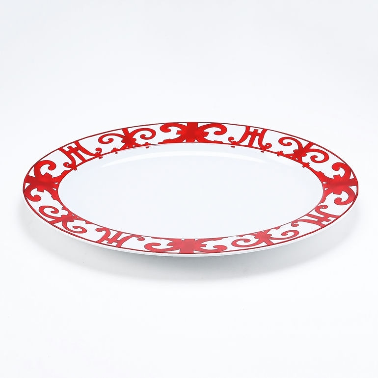 エルメス HERMES プレート 37cm オーバルディッシュ ガダルキヴィール