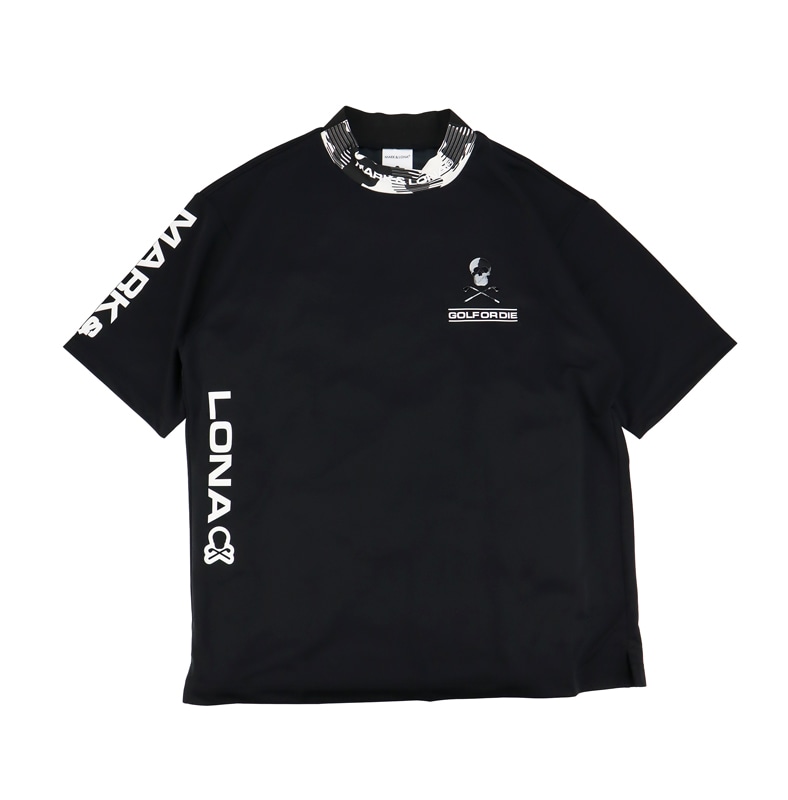 マーク＆ロナ メンズ ゴルフウェア 半袖トップス モックネックシャツ