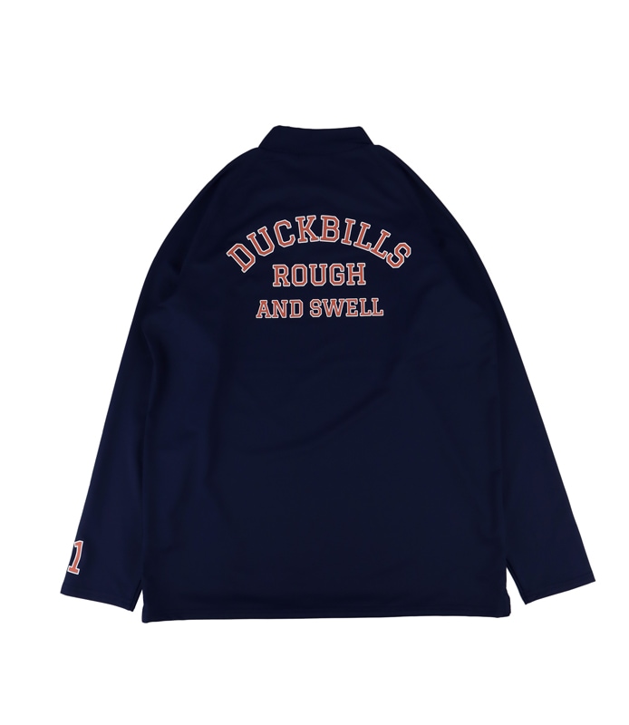 新品」rough & swell Mサイズ 長袖モックネック ネイビー ROUGH