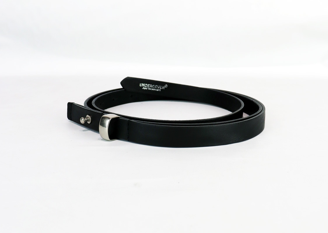 UNDERCOVER アンダーカバー 細レザーギボシベルト ブラック UC2E4W01