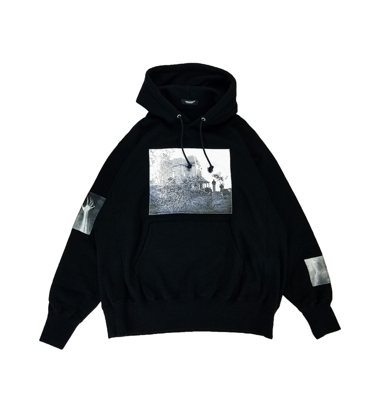 UNDERCOVER アンダーカバー 脇フライスHOODIE PSYCHOJQパッチ ブラック
