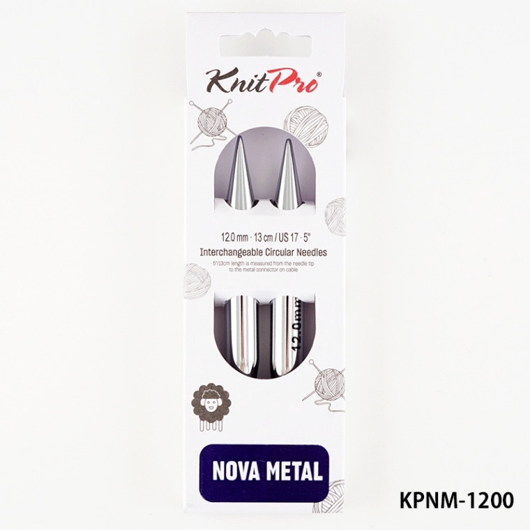 KPNM-1200】ニットプロ ノヴァ メタル 付け替え可能輪針 12.00mm/12